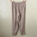 Vintage Flax Pants Womens Medium Tan 100% Linen High Rise Pockets Lagenlook