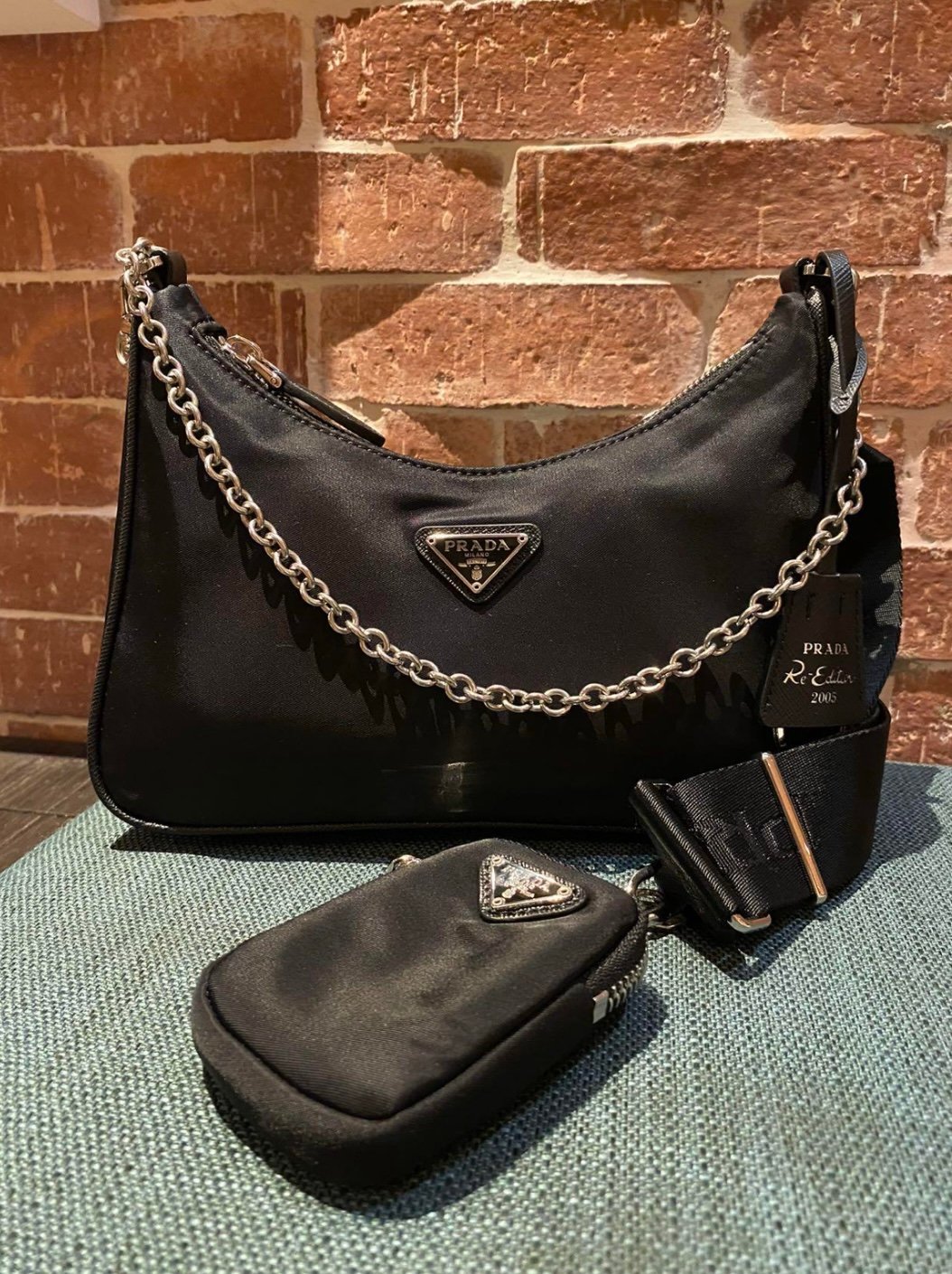 Prada nyon bag blk
