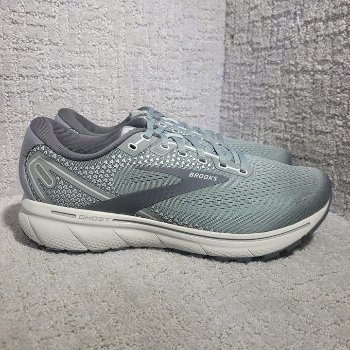 Brooks Ghost 14 Men's Size 11 US Grey Oyster Running Sneaker Shoes 1103691D067
