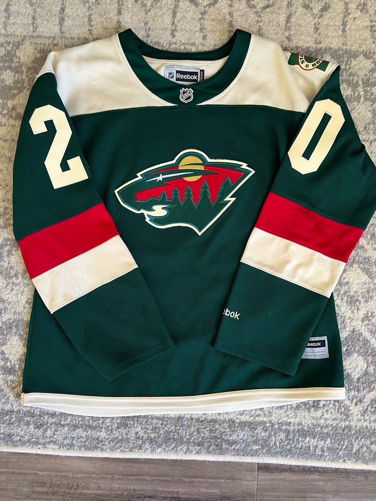 Minnesota Wild Jersey Reebok Winter Classic Stadium Series Women’s XL