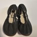 Free People leather scrunchy ballet flats sz 8.5