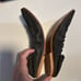 Free People leather scrunchy ballet flats sz 8.5