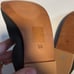 Free People leather scrunchy ballet flats sz 8.5