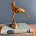 Vtg brass cardinal figurine