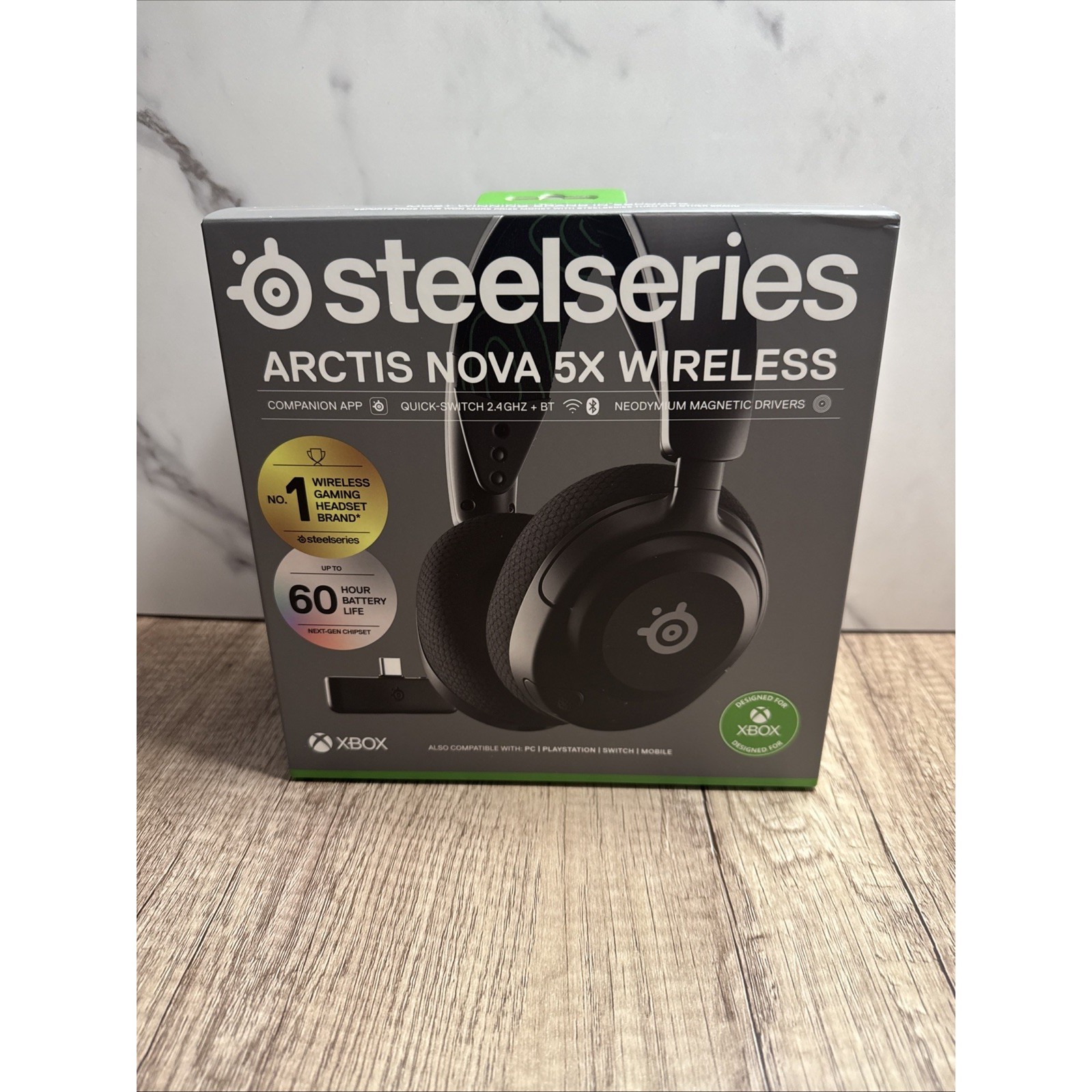 SteelSeries Arctis Nova 5X Wireless Headset for Xbox PC PS5 Switch - Black