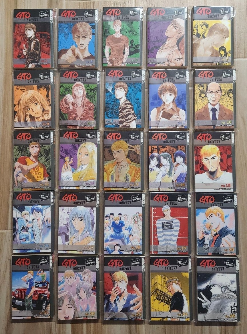 Great Teacher Onizuka GTO Complete Manga Set Volumes 1-25 by Tohru Fujisawa