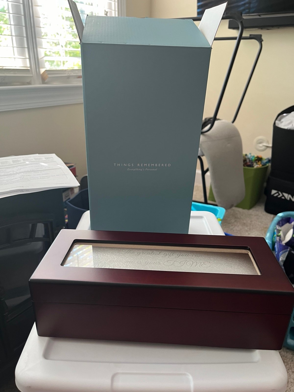 NIB - Engraved Keepsake Watch Organizer