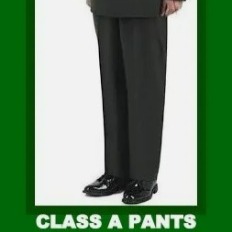 30.5x29 MENs CLASS A ENLISTED SERGE GREEN US ARMY DRESS PANTS