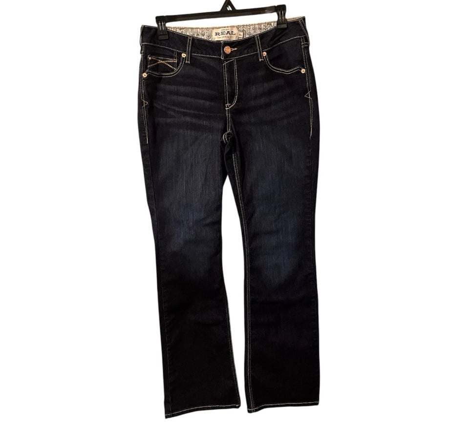 Ariat-woman’s 3463 Real Denim 32 XL Jeans Dark Bootcut