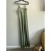 Birdy Grey Ash Velvet Cowl Neck Maxi Dress In Dark Sage Size XS Bridesmaid