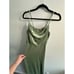 Birdy Grey Ash Velvet Cowl Neck Maxi Dress In Dark Sage Size XS Bridesmaid