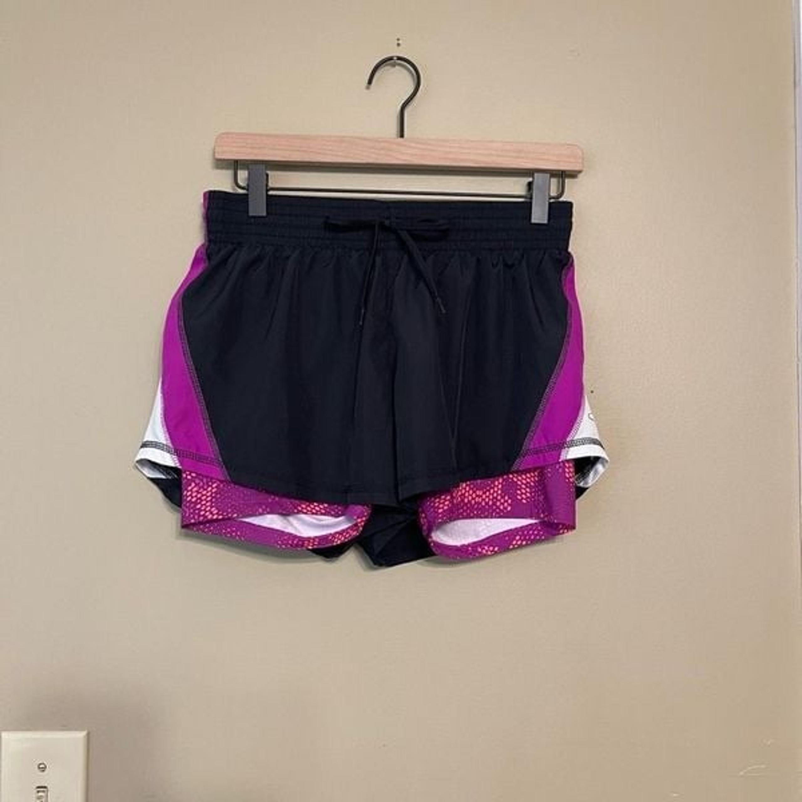 C9 Champion Women Running Shorts Built in Spandex Black Pink Purple Medium