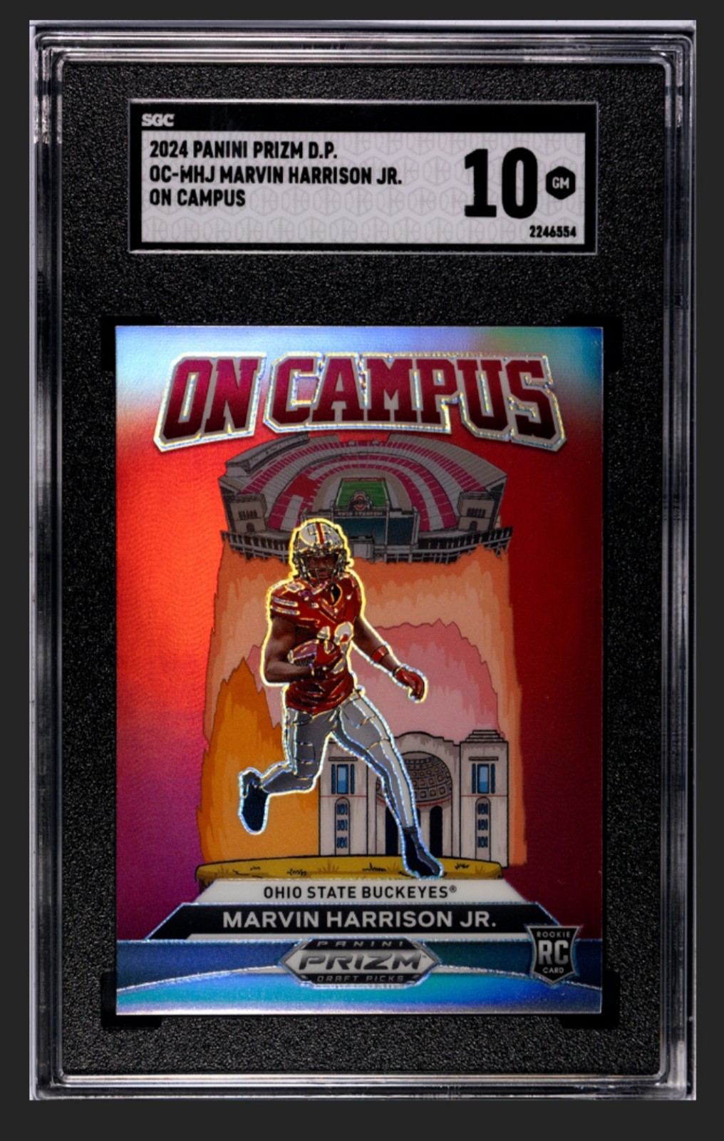 2024 Panini Prizm Draft Picks On Campus Marvin Harrison Jr. SGC 10