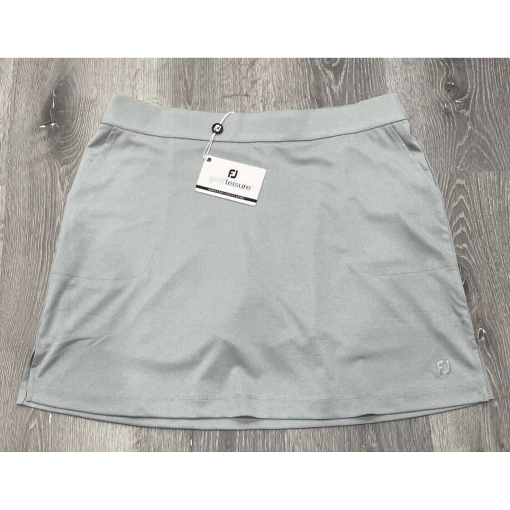 Footjoy Women's Golf Performance Knit Skort Heather Grey Size Large