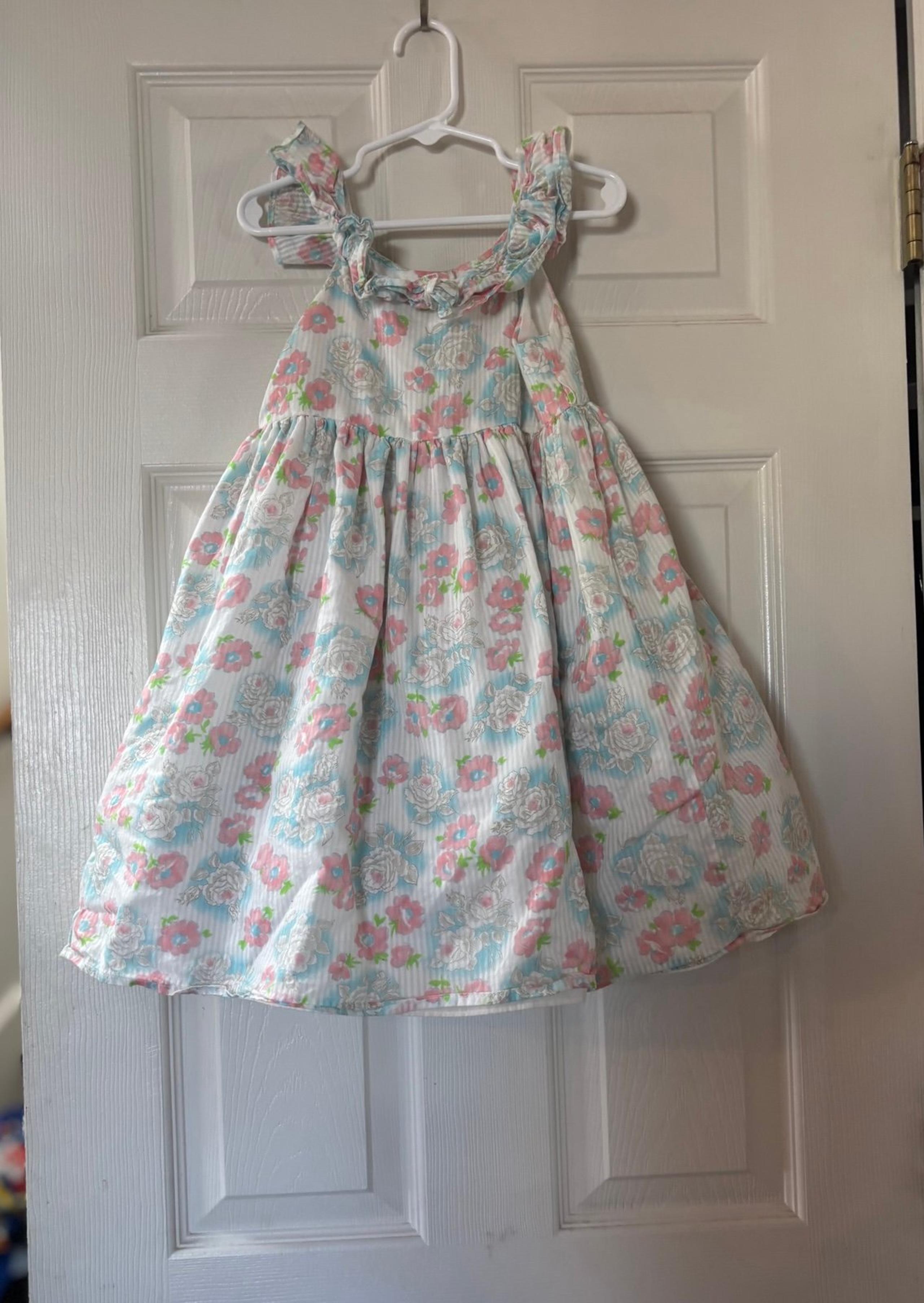 Laura Ashley London Floral Dressy Dress Ruffles 4