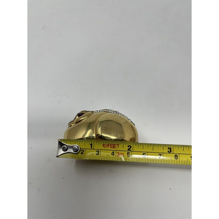 Vintage Signed Judith Leiber Rabbit popular Bunny Mini Pillbox Gold Tone Rhinestones