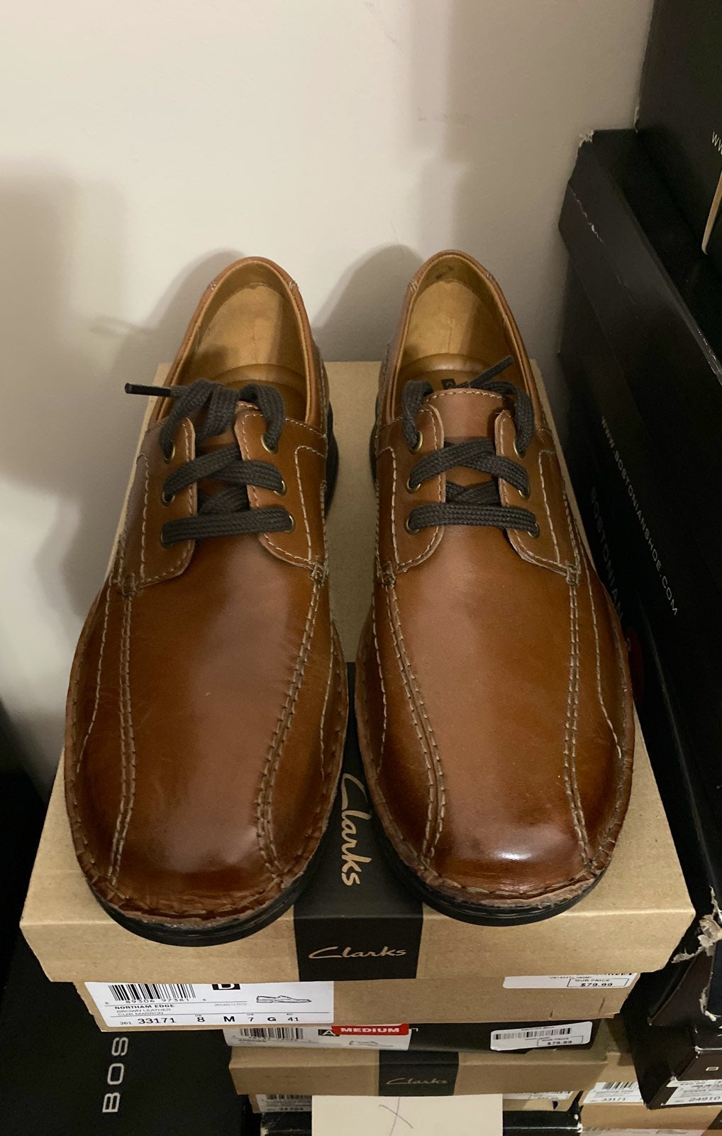 Clarks Northam Edge Size 8 Dress Shoes