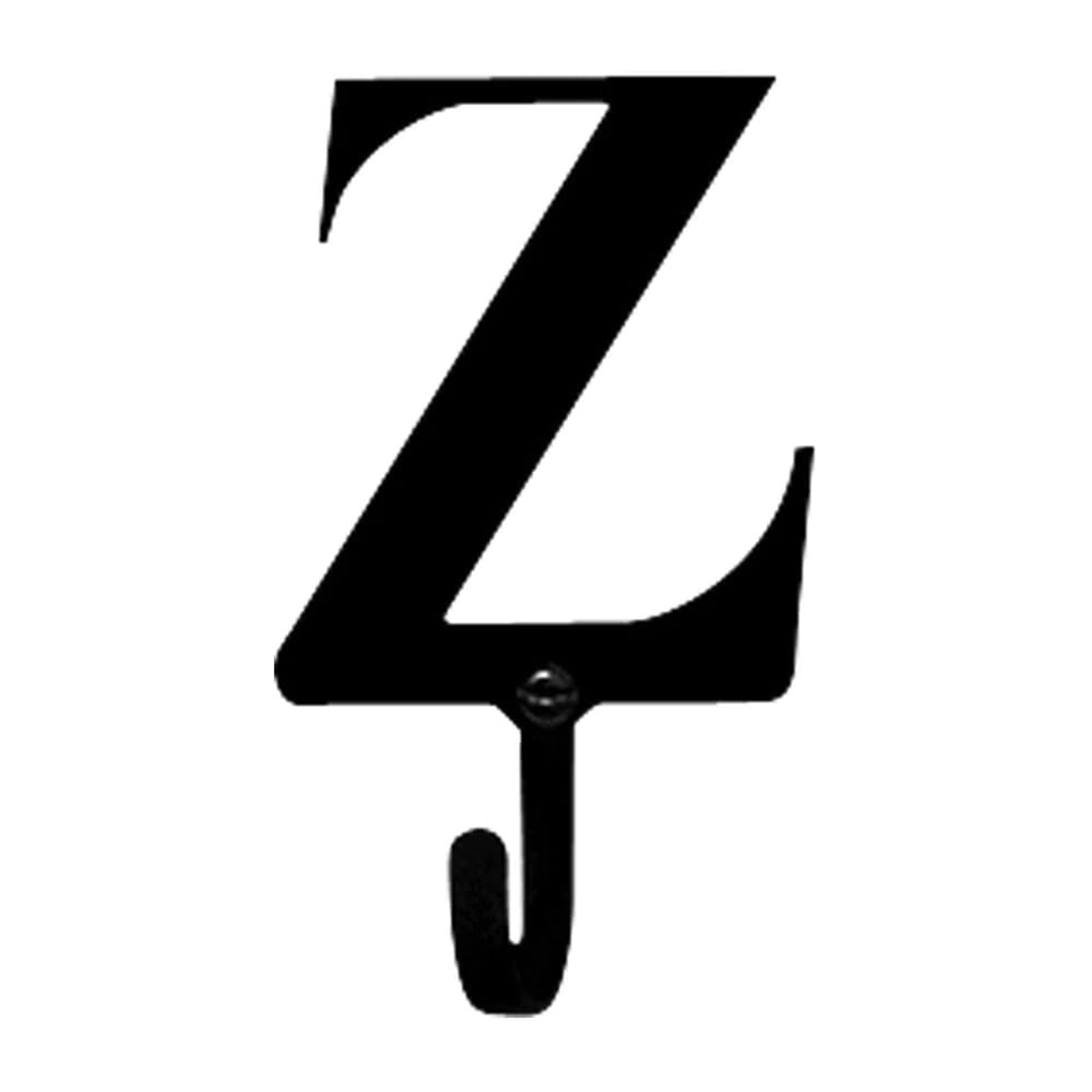 Letter Initial D Coat Hook Wall Mount Towel Bath Pet Leash Organization Decor