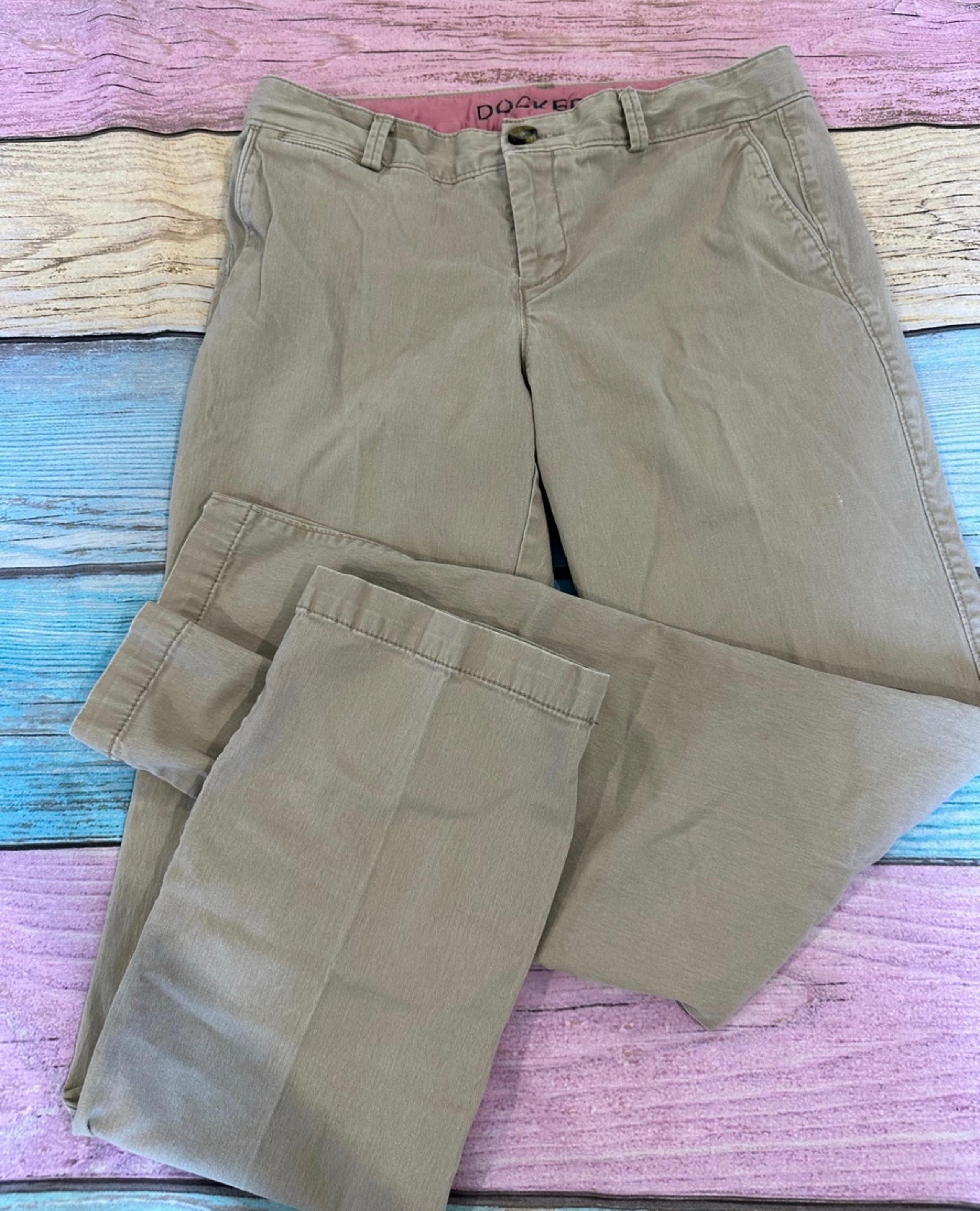 Pants Dockers Women Beige Casual Lounge Outfit Small 6