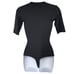 Alix NYC Bodysuit Womens Small Black V-Neck One Piece Stretch Minimalist
