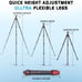 IFOOTAGE Travel Tripod Gazelle Tripod TC3B with Komodo Fluid Head K3