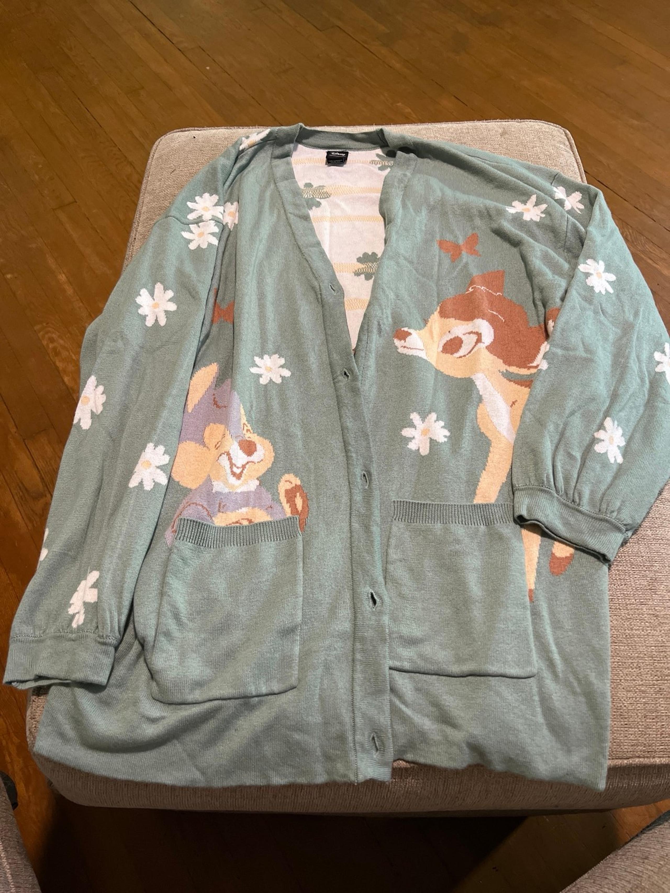Bambi 80th Anniversary Thumper and Bambi Floral Cardigan - Women
