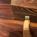 Vintage, handmade wooden purse