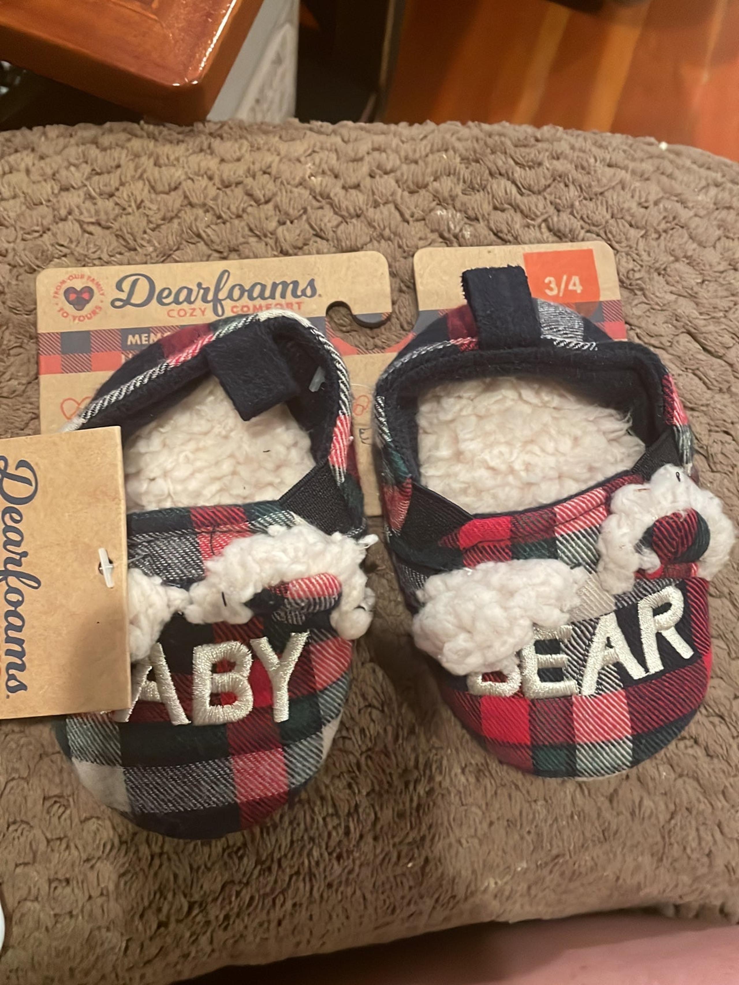 Baby Bear Slippers Size 3-4