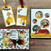 Stampin Up Wildcats Tiger leopard stamp bundle with dies and DSP paper