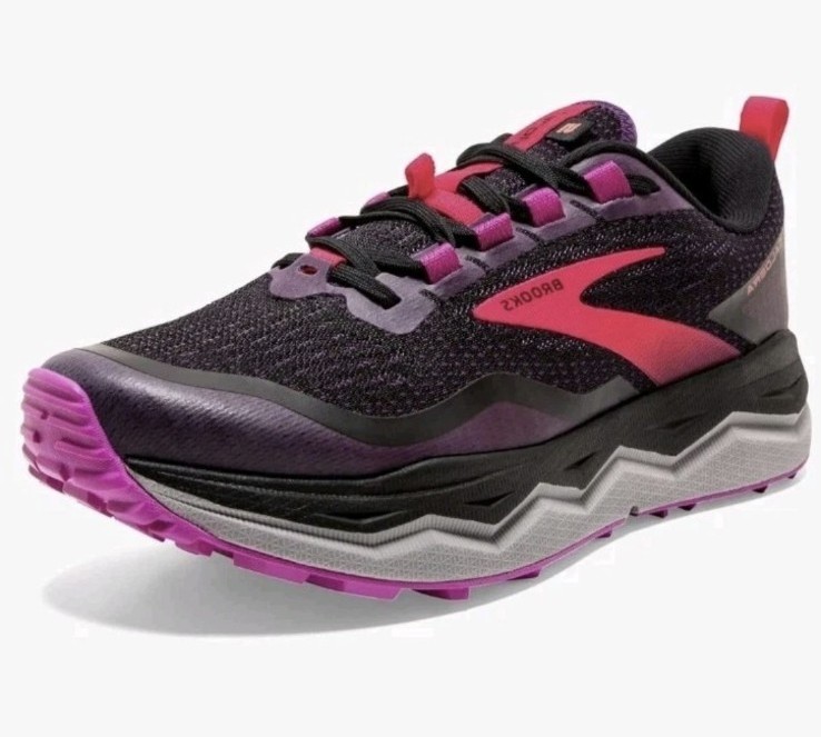 Brooks Trail Running Shoes Women’s Size 9.5 Caldera 5 Black/Fuschia/purple DNA