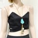 Rare Vintage Runway VOGUE Signed Semi Precious Stones Charm Necklace