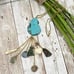 Rare Vintage Runway VOGUE Signed Semi Precious Stones Charm Necklace