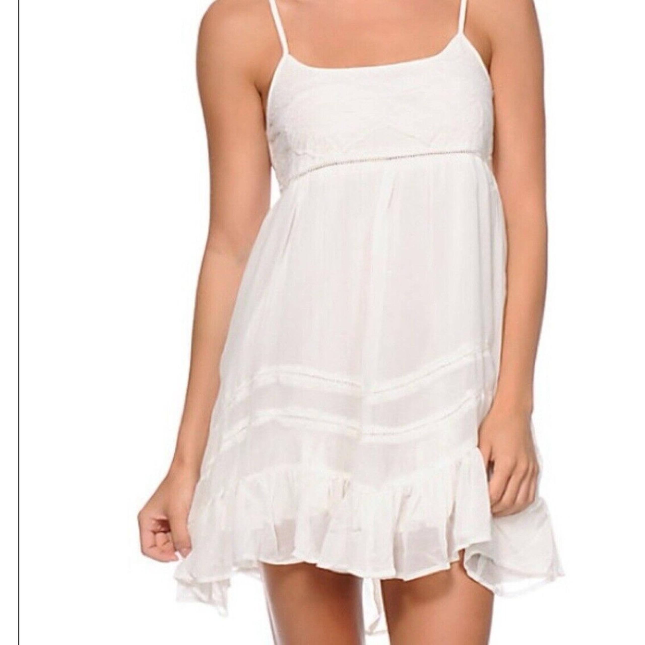 Billabong womens / Junior dress ivory sun dress Baby Doll  Size Small