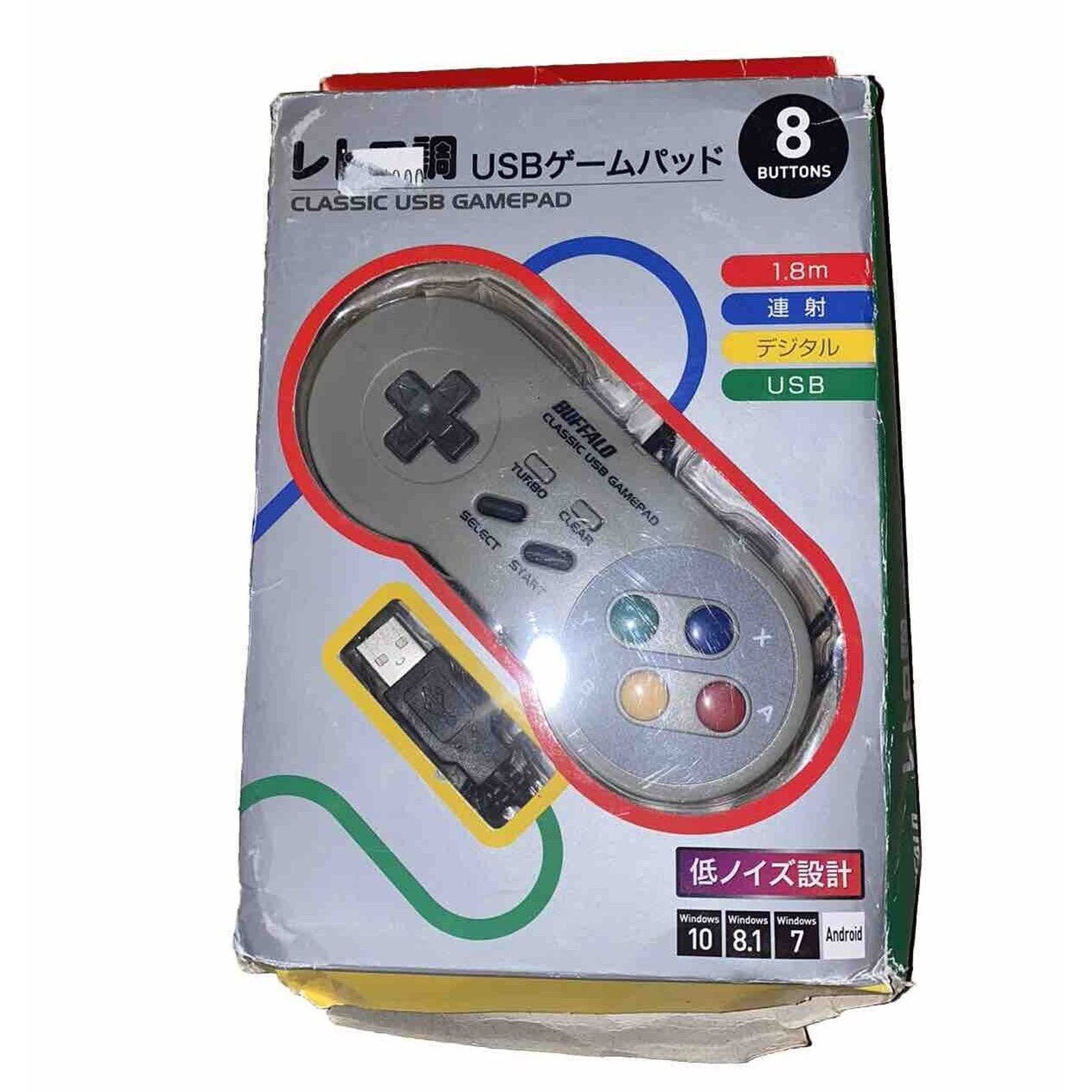 NEW BUFFALO Classic USB GAMEPAD for Windows PC Android Damaged Box