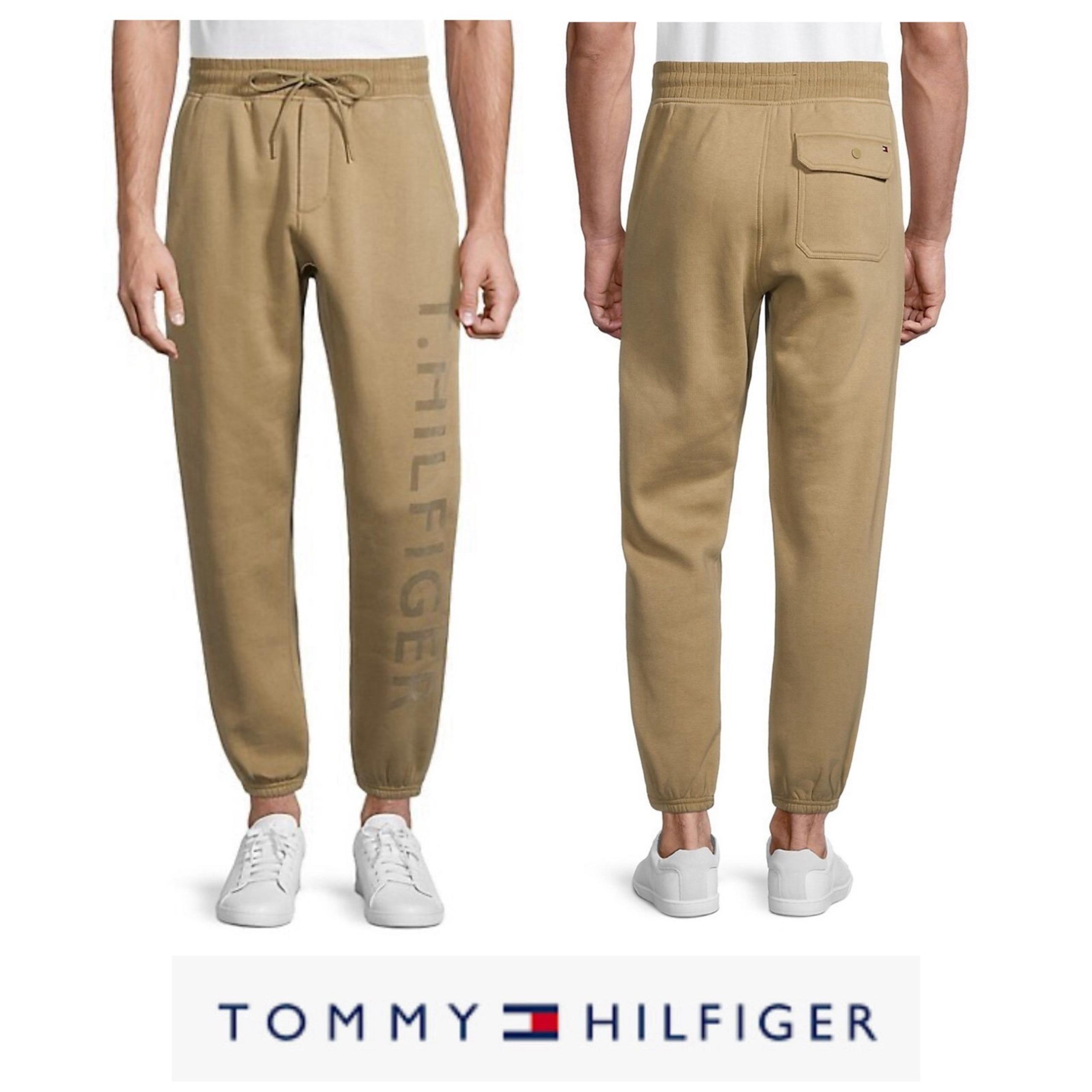 Tommy Hilfiger Men's Fleece Jogger Pants Color Green Size L