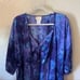 Vintage Expressions Floral Silky Robe & Nightgown