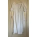 Free People Natural Element Midi White Dress Puff Sleeve Textured Side Slit sz M