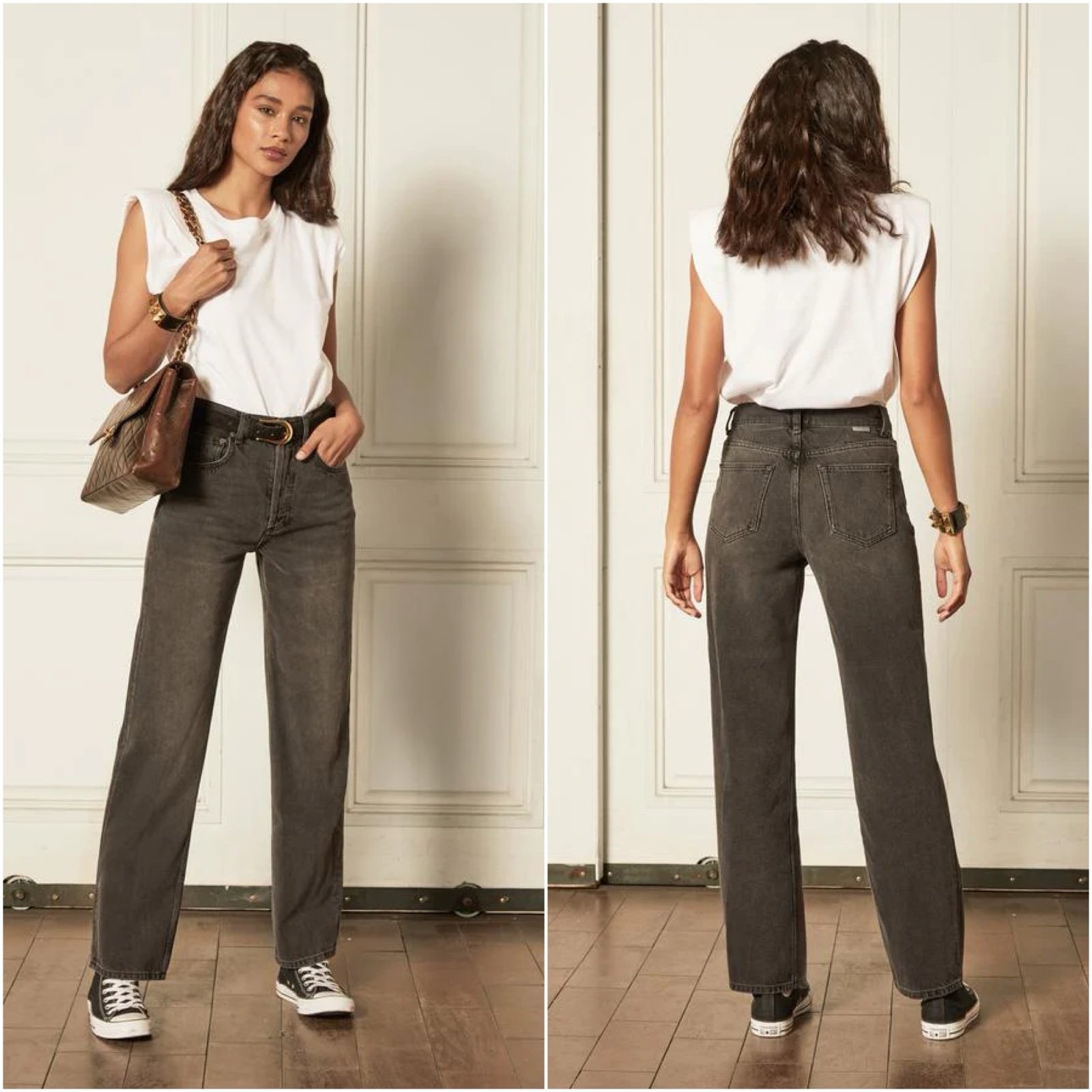 Boyish Ziggy High Rise rigid relexed Denim Jeans in space odyssey