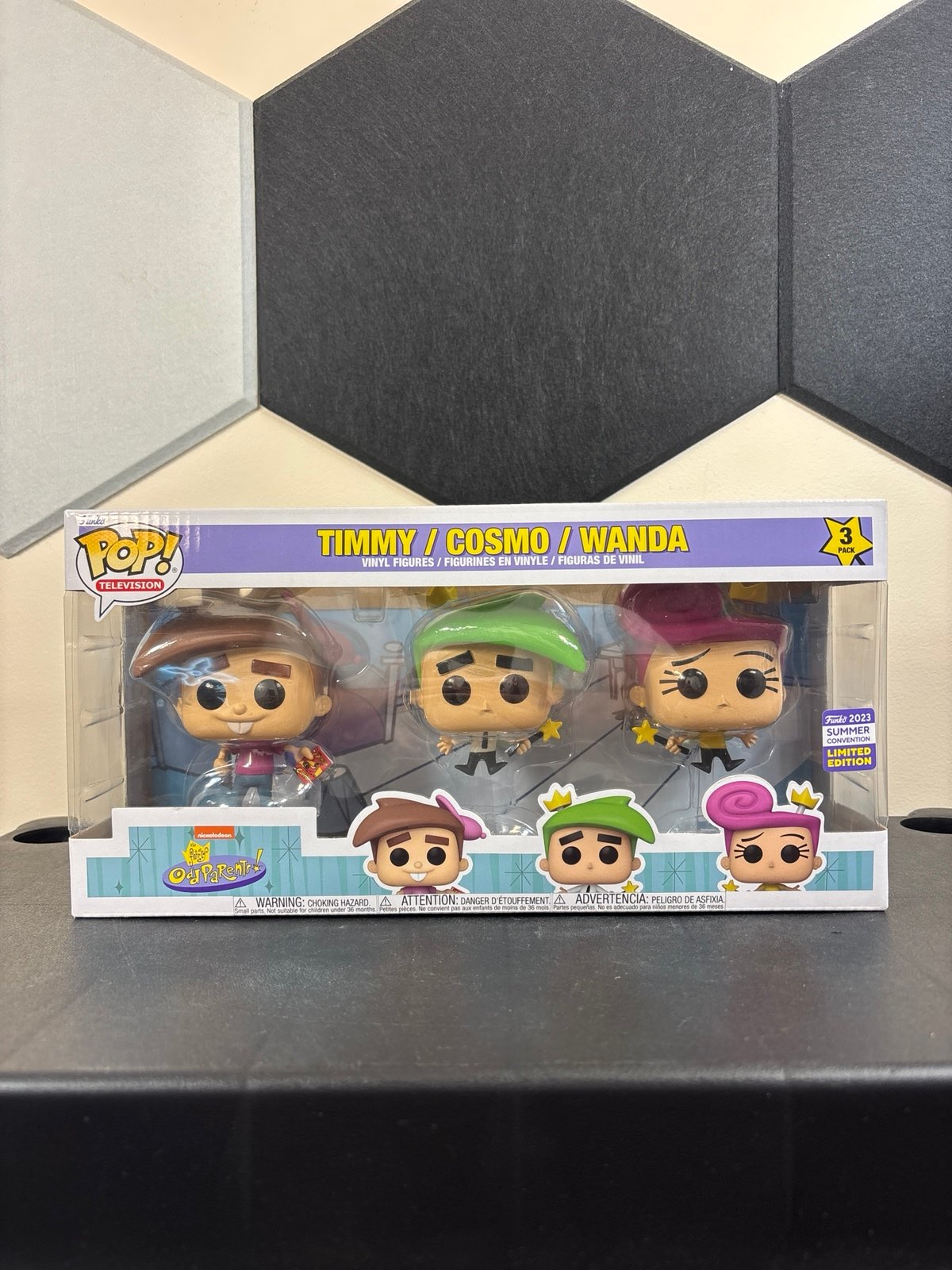 Fairly Odd Parents Funko Timmy Cosmo Wanda 3 Pack
