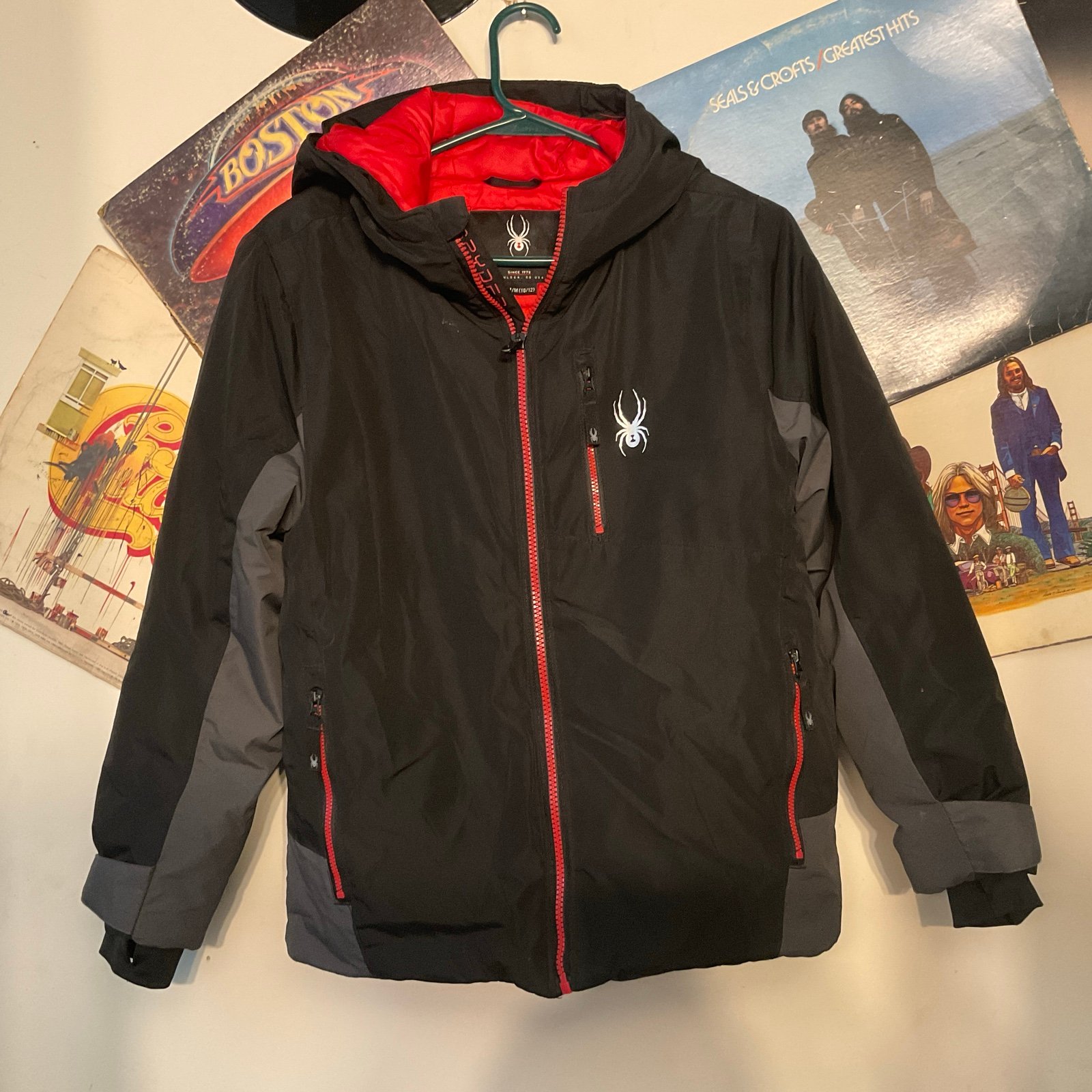 SPYDERS BOYS CITY-TO-SLOPE HOODED JACKET M(10-12)