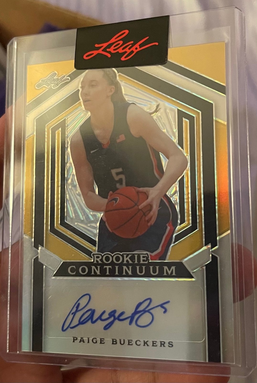 Paige Bueckers GOLD Auto