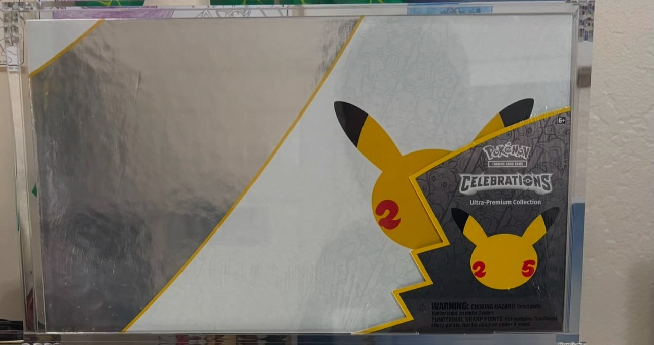 Pokemon Celebrations Ultra Premium Collection Acrylic Display Case