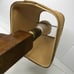 1980s Well Water Pump Table Lamp Handcrafted Wood School Model Burlap Shade MCM