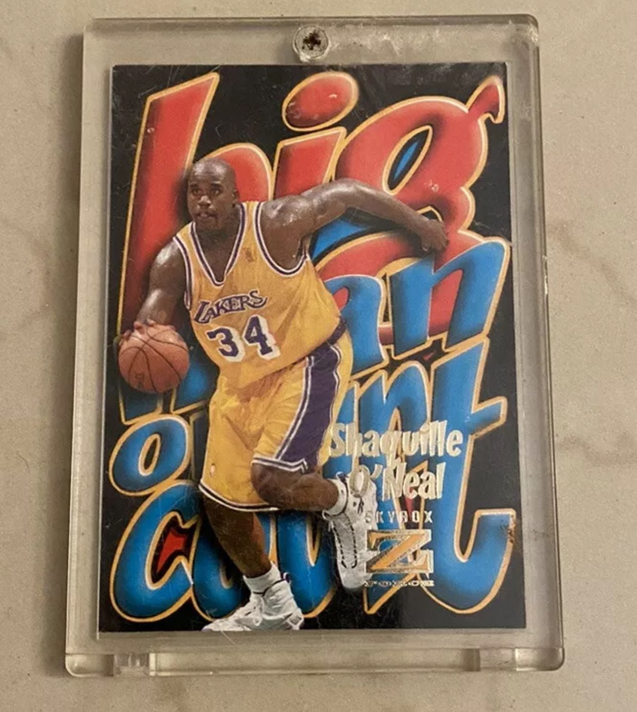 Shaquille O’neal Big Man On Court RARE UNCUT Variant Alternate Z Force Card 1997