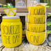 Rae Dunn Lemon Measuring Cups & Squeeze the Day Canister