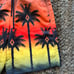 Marcelo Burlon Red Palm Boardshort In Multicolor