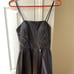 Adrianna Papell Hailey Black Satin Mini Dress NWT Sz 4 Strapless Polyester