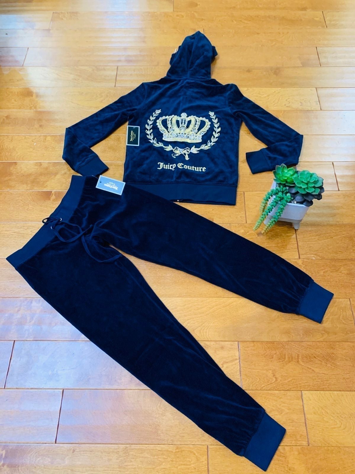 Juicy Couture rhinestone hoodie & zuma pant