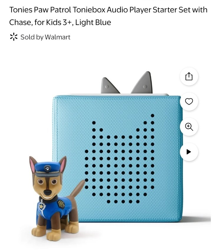 *NEW* Tonies Paw Patrol Toniebox Audio Player Starter Set with Chase