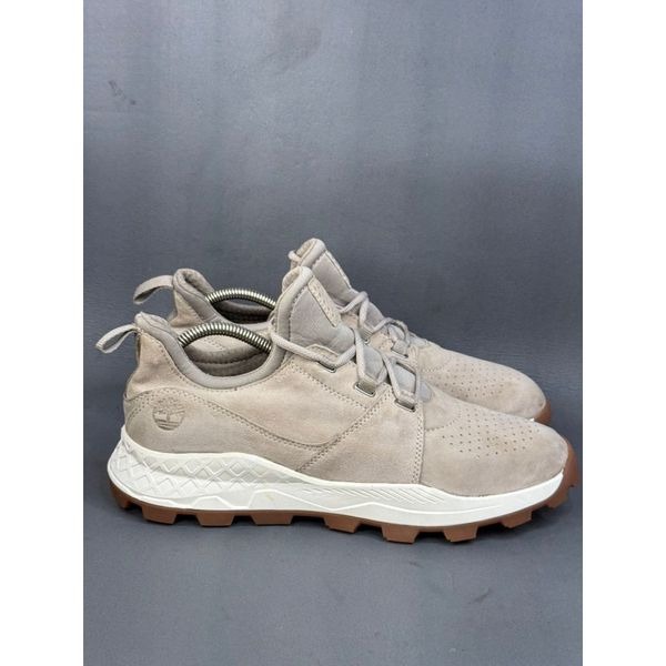 Timberland Men Beige Brooklyn Oxford Suede Sneaker shoes size 10.5